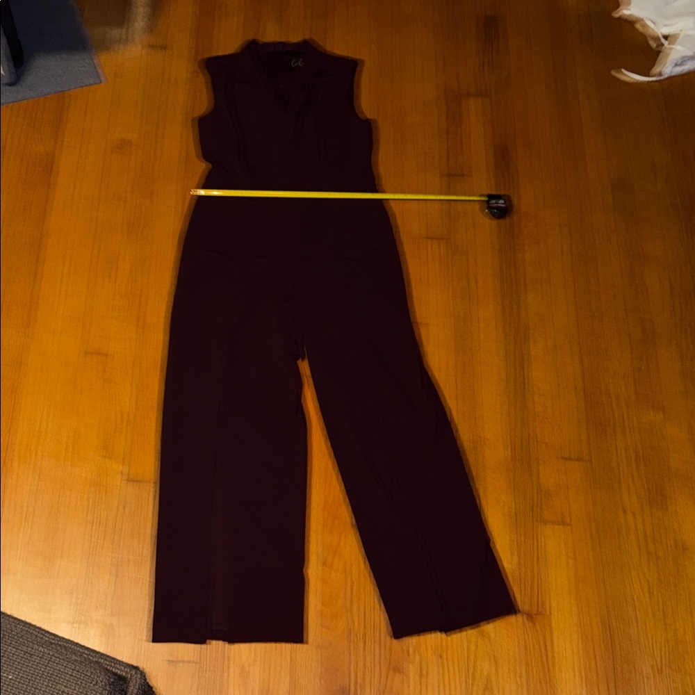 Stunning, Elegant Women’s Connected Apparel Eggplant Sleeveless Jumpsuit size 12 - Picture 2 of 9
